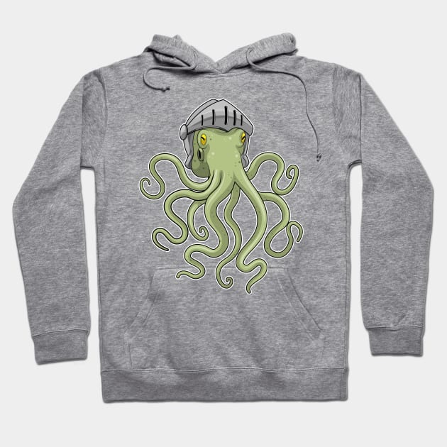 Octopus Knight Helmet Hoodie by Markus Schnabel